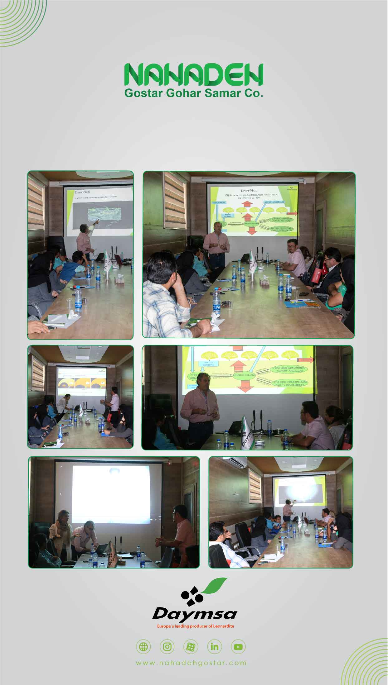 Training session introducing new products of Daymsa Spain 2019